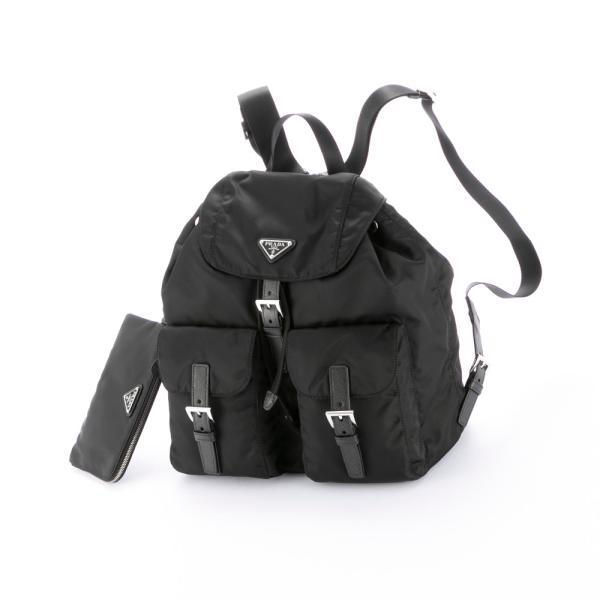 プラダ PRADA ReNylon Wポケット付きリュック 1BZ811 RV44 OTO　フィットハウス