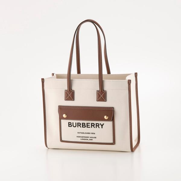 BURBERRY（バーバリー） ハンド・トートバッグ ツートン キャンバス SM