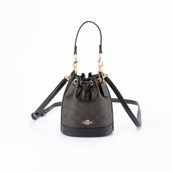 COACH（コーチ） ショルダーバッグ ミニ バケット バッグ シグネチャー