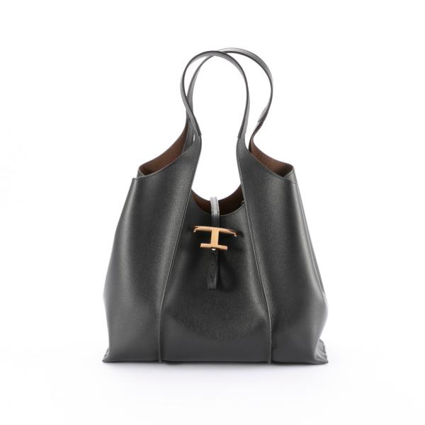 トッズ TOD'S ハンド・トートバッグ Tタイムレス メタルペンダント レザーショッピングバッグ ミディアム XBWTSBA0300-Q8E　フィットハウス