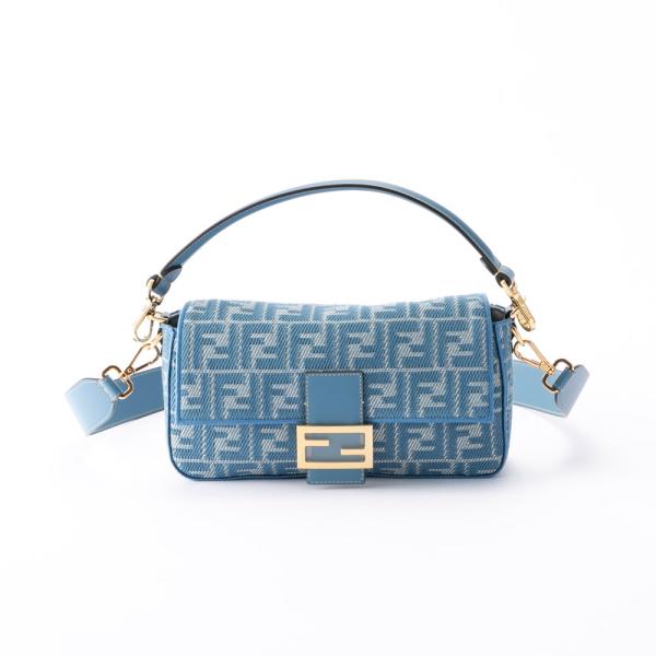 FENDI（フェンディ） FENDI FFジャカード MD バゲットバッグ 8BR600