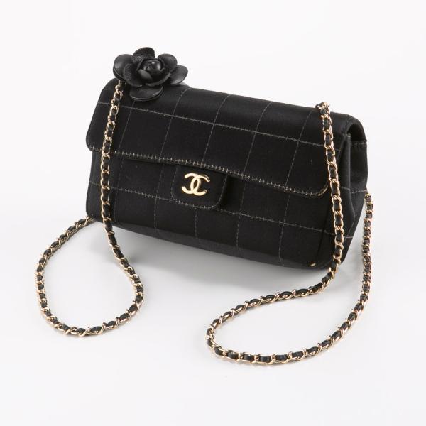 シャネル CHANEL 5番台 2000年 サテン ビーズ ショルダーバッグ【中古】 fithouse_340100kwh390012y