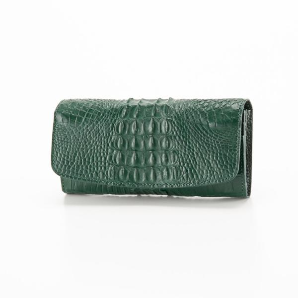 RODANIA（ロダニア） クロコダイル かぶせ長財布 RDOC9965 フィット