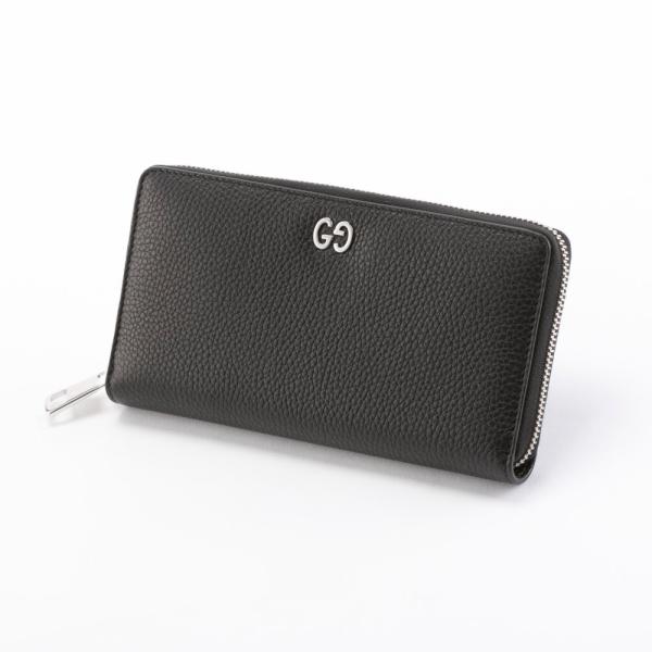 GUCCI（グッチ） GUCCI DORIAN レザー型押しラウンド長財布 473928