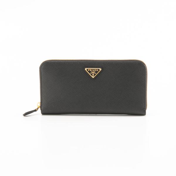 PRADA（プラダ） PRADA SAFFIANO TRIANGOLO ラウンド長財布 1ML506 QHH