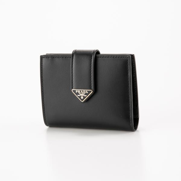 PRADA（プラダ） 折財布 CITY CALF TAB/NERO 1MV204 2CNP フィット