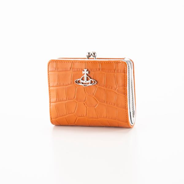【新品・未使用】Vivienne Westwood 長財布 オレンジ/グレー ヴィヴィアン ウエストウッド Vivienne Westwood 財布 三つ折り