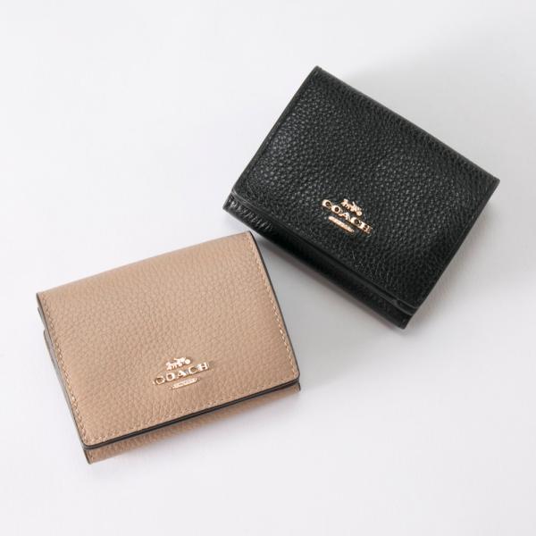 COACH ネイビー 三つ折り財布 ミニトライフォールド ウォレット COACH ネイビー 三つ折り財布 ミニトライフォールド ウォレット