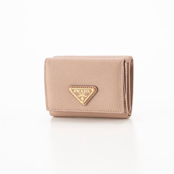 プラダ PRADA SAFFIANO TRIANGOLO TINY 三つ折り財布 1MH042 QHH　フィットハウス