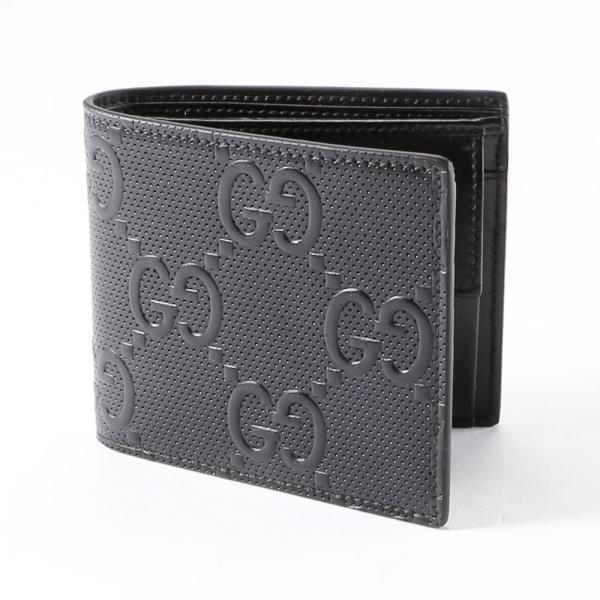 GUCCI（グッチ） GUCCI GGエンボス折り財布 625555 1W3AN フィット