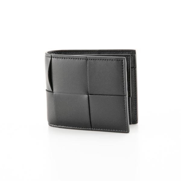 【美品 付属品完備】ボッテガヴェネタ ショルダーウォレット 財布 カセット 黒 BOTTEGA VENETA ボッテガヴェネタ カードケース カセット