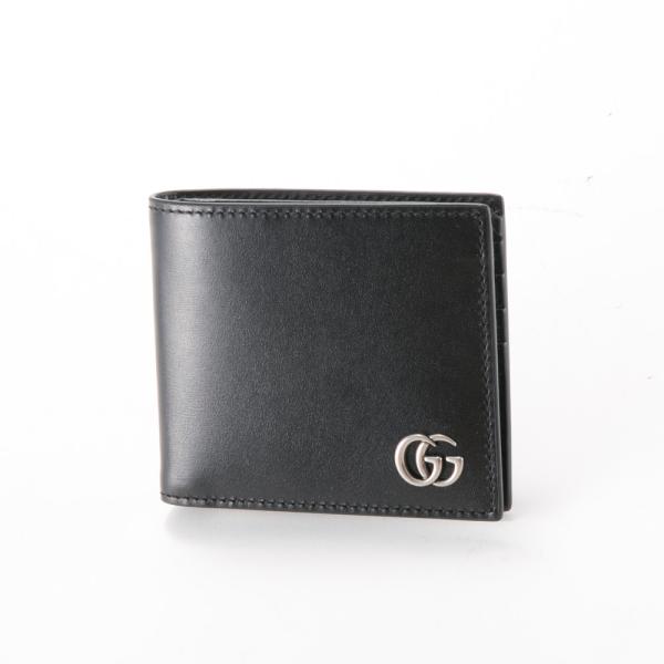 正規店買付/即発送 ★ GUCCI GG レザー ミニウォレット ★ GUCCI グッチ GGエンブレム キャンバス×レザー ミニ ウォレット