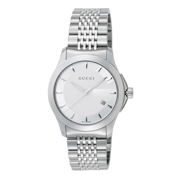 グッチ GUCCI 腕時計 ラウンドデイトステンレスMウォッチ YA126401　フィットハウス