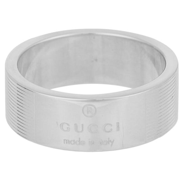 GUCCI グッチ リング ロゴストライプ 163179/J8400/8106 フィット 