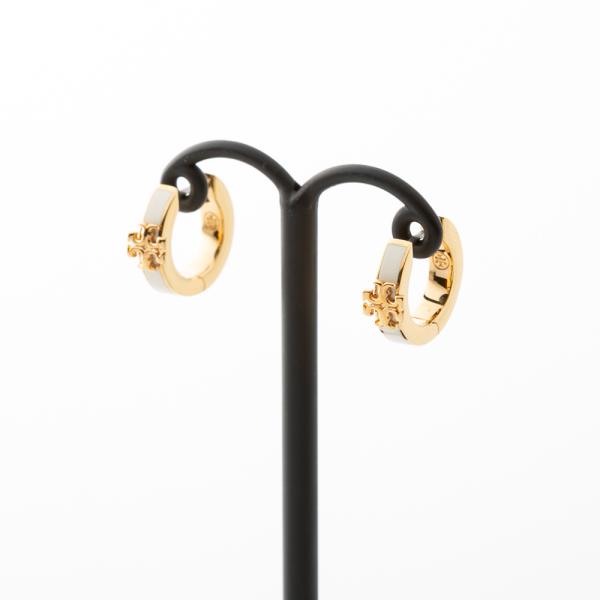 トリーバーチ TORY BURCH フープピアス KIRA ENAMEL HUGGIE EARRING キラ 155515-701　フィットハウス