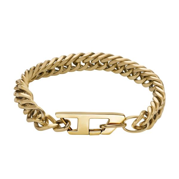 DIESEL（ディーゼル） ブレスレット ロゴチェーンブレスレット