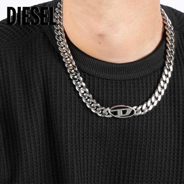 DIESEL（ディーゼル） ロゴチェーンネックレス DX1433040 フィット