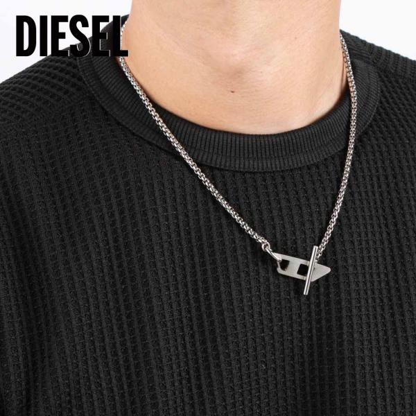 DIESEL（ディーゼル） ロゴチェーンネックレス DX1477040 フィット