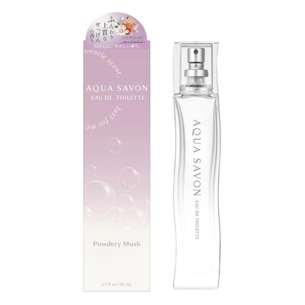 アクア シャボン AQUASAVON コスメ 香水・フレグランス パウダリームスクの香り オードトワレ 80mL　フィットハウス