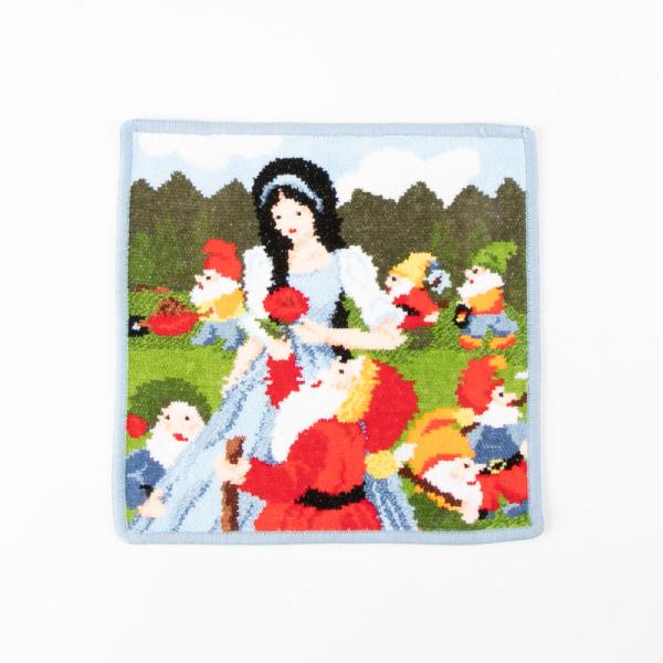 feiler（フェイラー） ハンカチ SNOW WHITE 白雪姫 25×25 ライトブルー