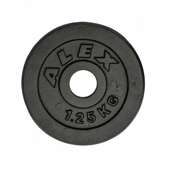 ALEX社製 BPBペイントプレート 1.25kg BPB-1.25 Φ28mmバーベルプレート