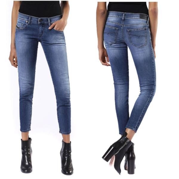 DIESEL ディーゼル ジョグデニム スキニー Grupee W23 DIESEL ディーゼル GRUPEE-Ankle 0681N スキニー デニム : FITS