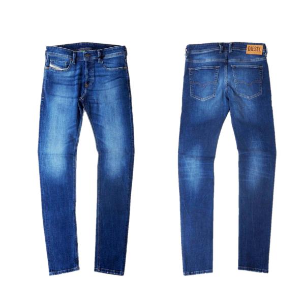 DIESEL D.N.A. SLEENKER スキニー デニム ジーンズ DIESEL（ディーゼル） SLEENKER 009PK メンズ ウォッシュ加工