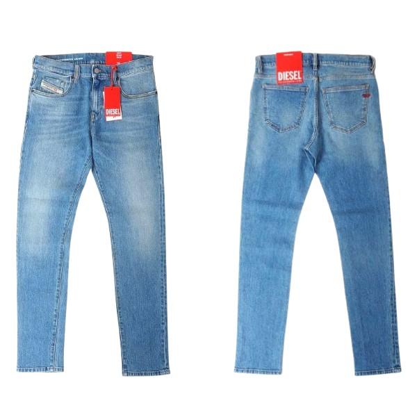 DIESEL オーソドックスなスリムストレッチ 2019 D-STRUKT 翌日着 スリム Jeans - 2019 D-Strukt | ミディアムブルー | メンズ