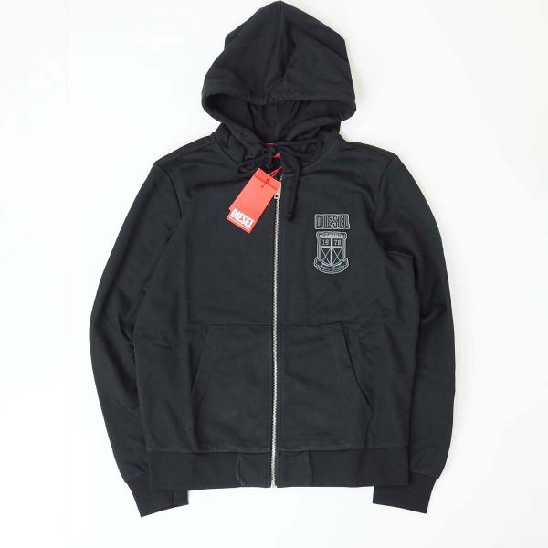 DIESEL ジップパーカーXL DIESEL (ディーゼル) プリント フルジップ パーカー S-GINN-HOOD-ZIP