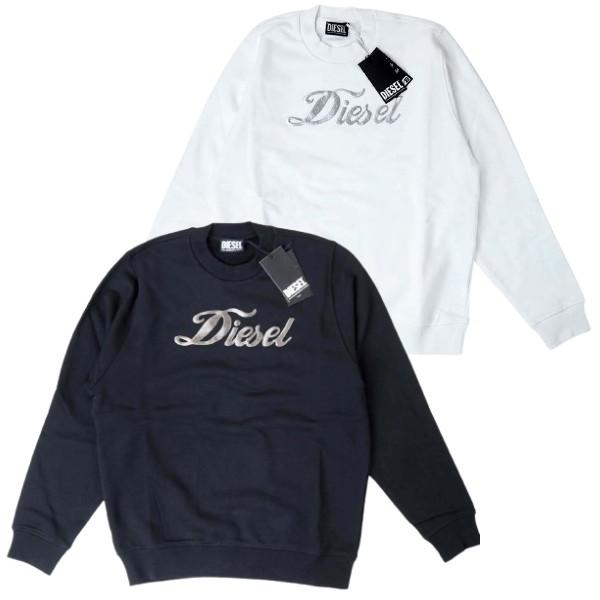 【美品】ディーゼル　スウェットシャツ DIESEL（ディーゼル） レディース ユニセックス メタリック ロゴ