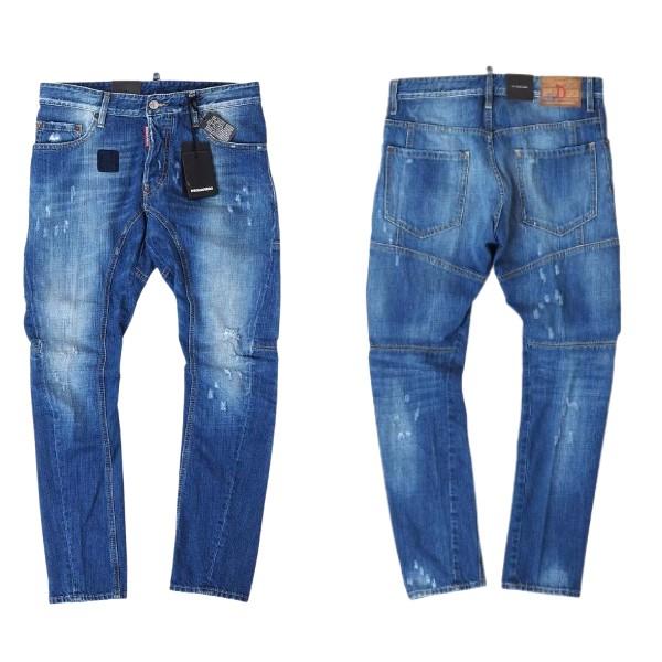DSQUARED2 デニム TIDY BIKER 2023 DSQUARED2（ディースクエアード） TIDY BIKER S71LA0892 ダメージ加工