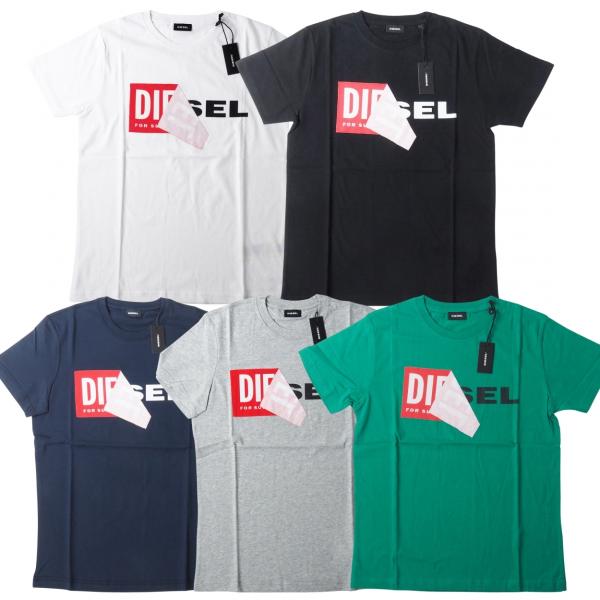 DIESEL ディーゼル T DIEGO-QA 新旧 ブランド ロゴ クルーネック 半袖 ユニセック...