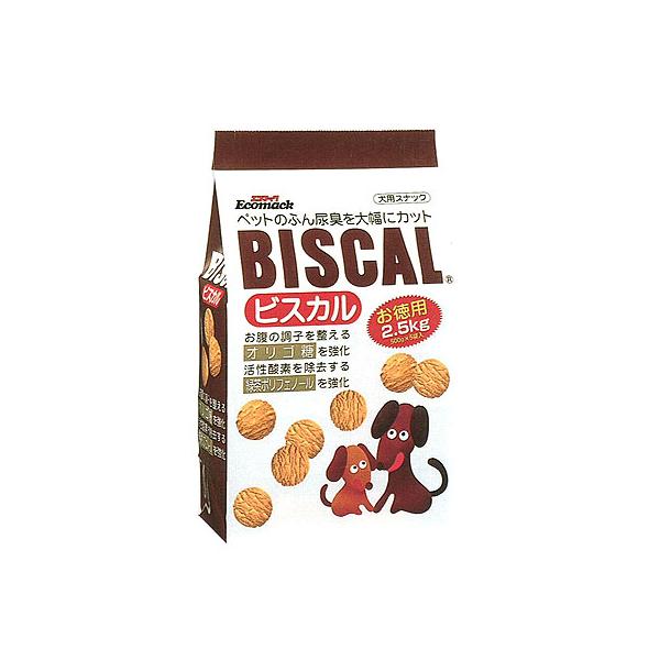 犬　おやつ ビスカル　ふん尿臭軽減ビスケット　2.5キロ（500g×5袋） ビスカル 2.5kg（500g×5袋）[犬用おやつ] : ペットガーデン紀三井寺
