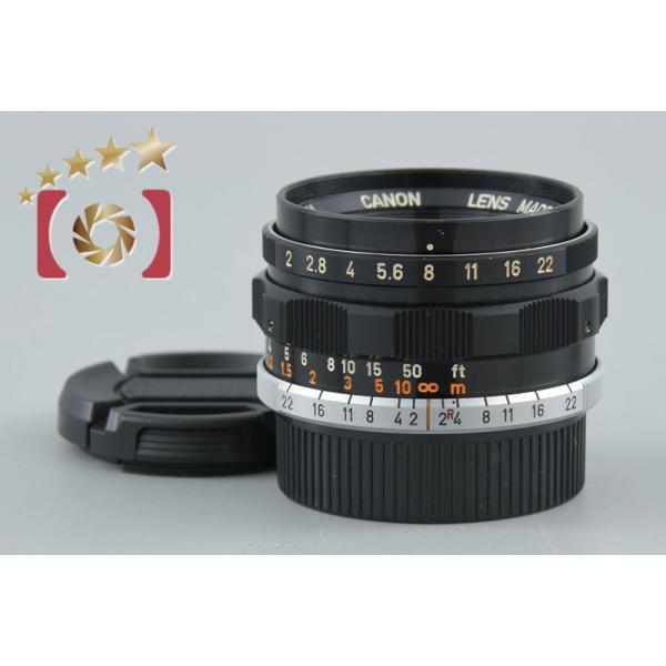 【中古】Canon キヤノン 35mm f/2 L39 ライカスクリューマウント キヤノン（Canon） 【中古】Canon 35mm f/2 L39 ライカスクリュー