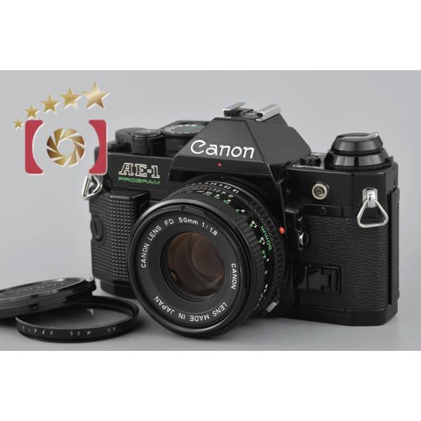 キャノン一眼レフカメラ AE-1 Program +FD50mm f1.8 中古 キヤノン（Canon） 【中古】Canon AE-1 PROGRAM ブラック + New FD