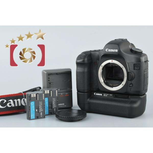【中古】Canon キヤノン EOS 5D + BG-E4 バッテリーグリップ