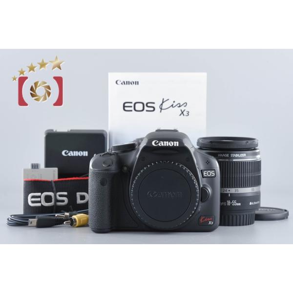 【中古】Canon キヤノン EOS Kiss X3 EF-S 18-55 IS レンズキット