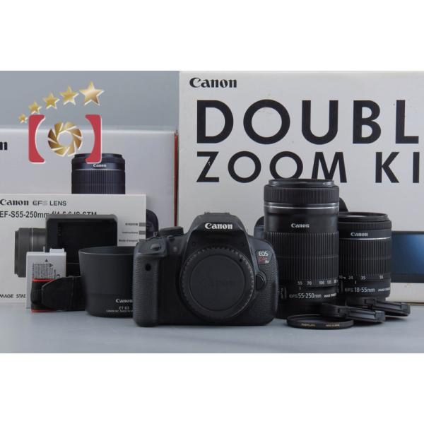 EOS DIGITAL 【中古】Canon キヤノン Kiss X7i ダブルズームキット 元 