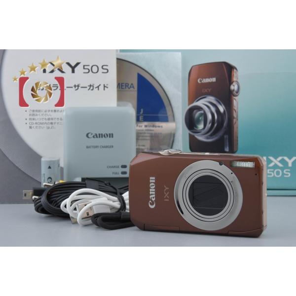 IXY 【中古】Canon キヤノン 50S ブラウン コンパクトデジタルカメラ