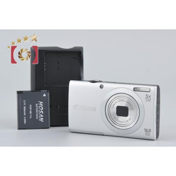 PowerShot 【中古】Canon キヤノン A2400 IS シルバー コンパクト