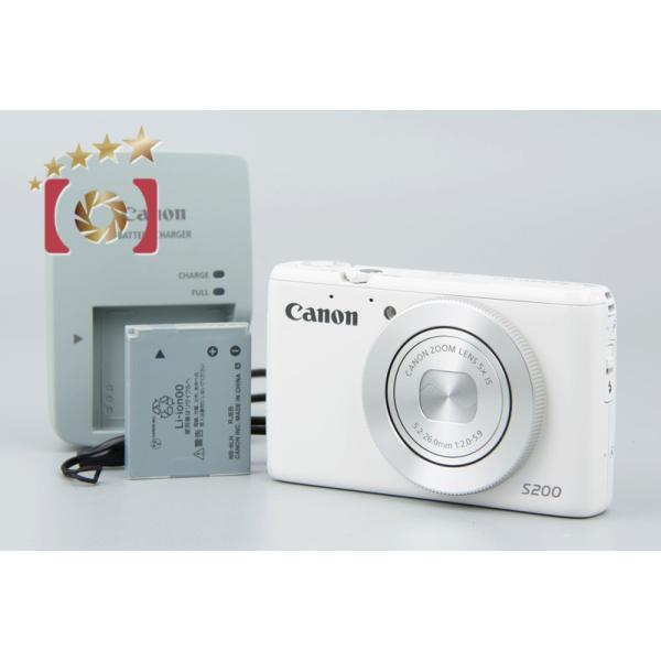 【中古】Canon キヤノン PowerShot S200 ホワイト セブンイレブンモデル コンパクトデジタルカメラ 希少品