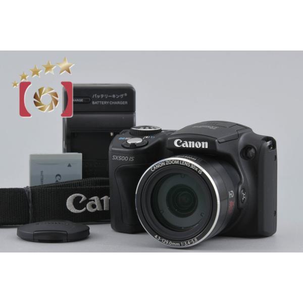 PowerShot 【中古】Canon キヤノン SX500 IS ブラック コンパクト