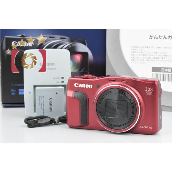 PowerShot 【中古】Canon キヤノン SX710 HS レッド コンパクト