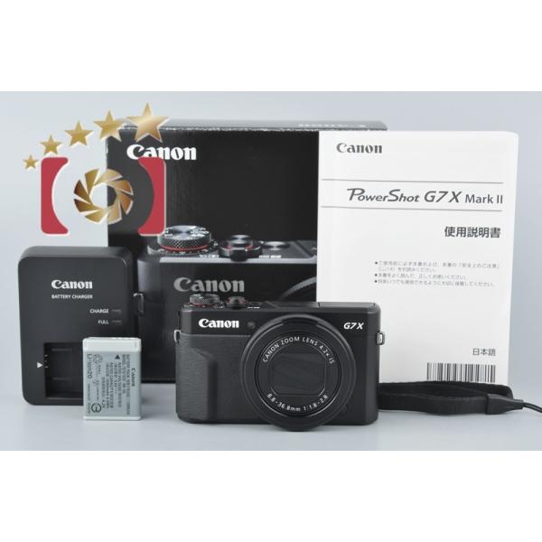 PowerShot 【中古】Canon キヤノン Power Shot G7 X Mark II ブラック 