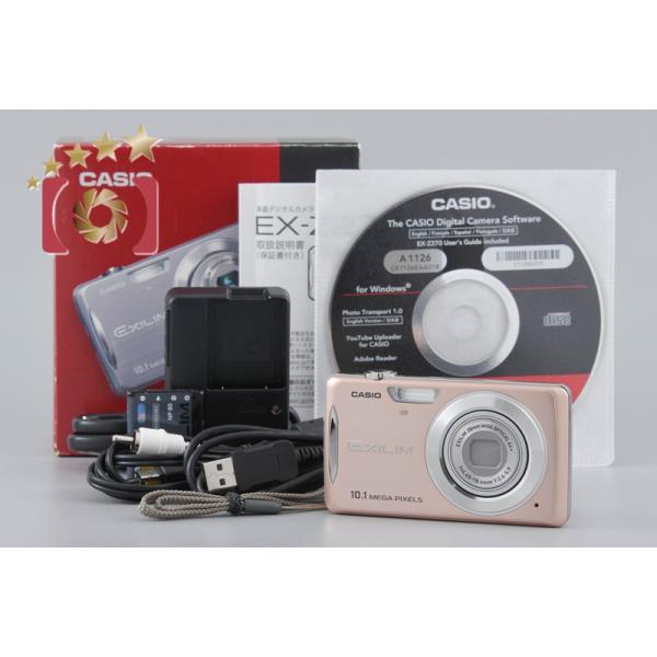 【未使用品級】CASIO カシオ EXLIM EX-Z270 ピンク EXILIM 【中古】Casio カシオ ZOOM EX-Z270 ピンク コンパクト