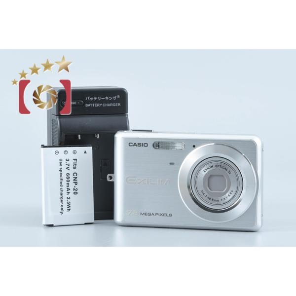 【中古】Casio カシオ EXILIM EX-Z77 シルバー コンパクトデジタルカメラ