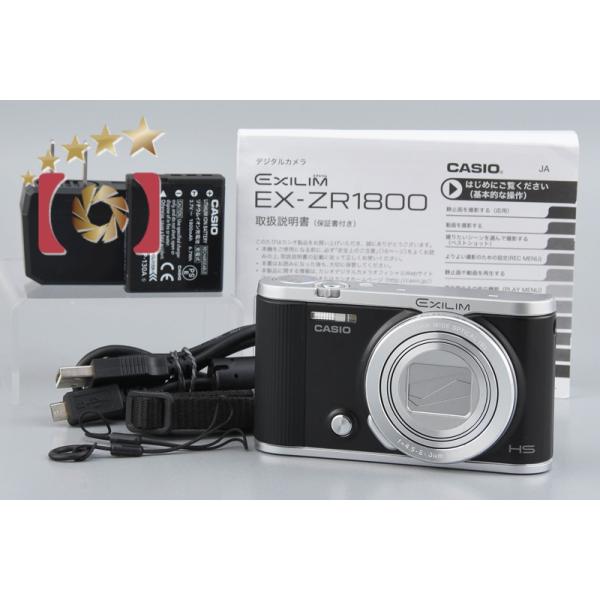 CASIO EXILIM デジタルカメラ 本体(バッテリー付き)と充電器 CASIO EXILIM EX-ZR1800 デジタルカメラ 充電器・取扱説明書