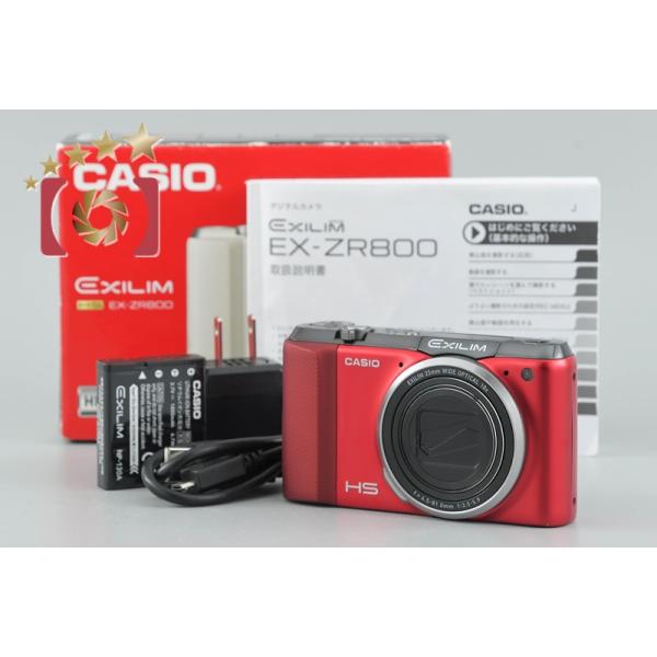 ◆CASIOデジカメ◆EX-ZR800◆レッド◆中古品◆ HIGH SPEED EXILIM 【中古】Casio カシオ EX-ZR800 レッド コンパクト