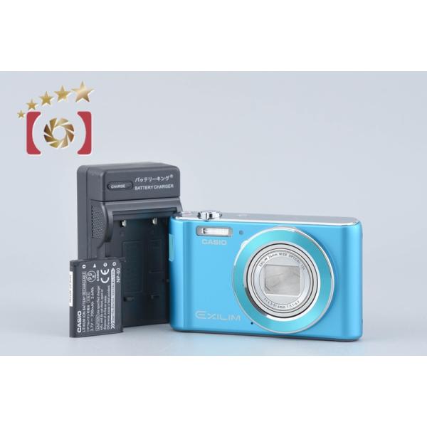 HIGH SPEED EXILIM 【中古】Casio カシオ EX-ZS210 ブルー コンパクト