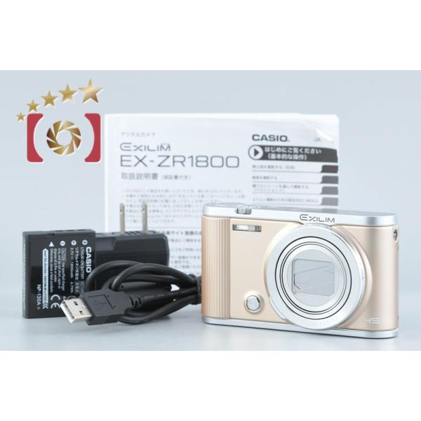HIGH SPEED EXILIM 【中古】Casio カシオ EX-ZR1800 ゴールド